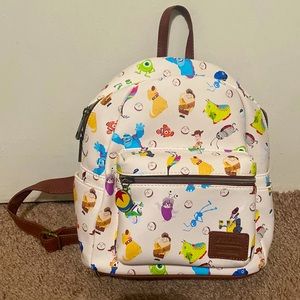 Loungefly all over print Pixar mini backpack